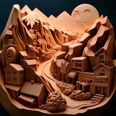 3D model Dont Touch That dile Wakaba Town The Town Where Winds T (STL)